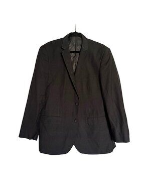 Alain Dupetit Mens Charcoal Blazer 46R/40W Single Breasted Fully Lined Business